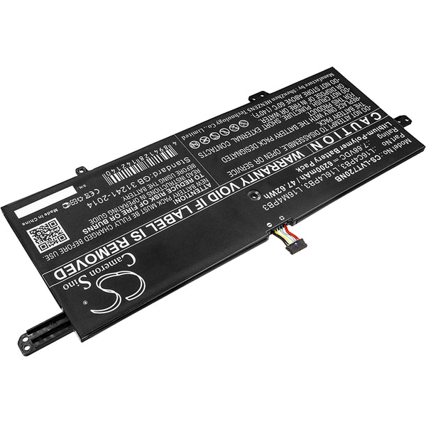 Battery for Lenovo IdeaPad 720s-13IKB (81BV002NCD IdeaPad 720s-13IKB (81BV002PCD IdeaPad 720s-13IKB (81BV0067CD L16C4PB3 L16L4PB3 L16M4PB3