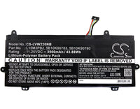 Battery for Lenovo 80SF0000US IdeaPad 11.6" N22 iDeapad N22 iDeapad N22 80S6 N22 Winbook 5B10K90780 5B10K90783 L15M3PB2