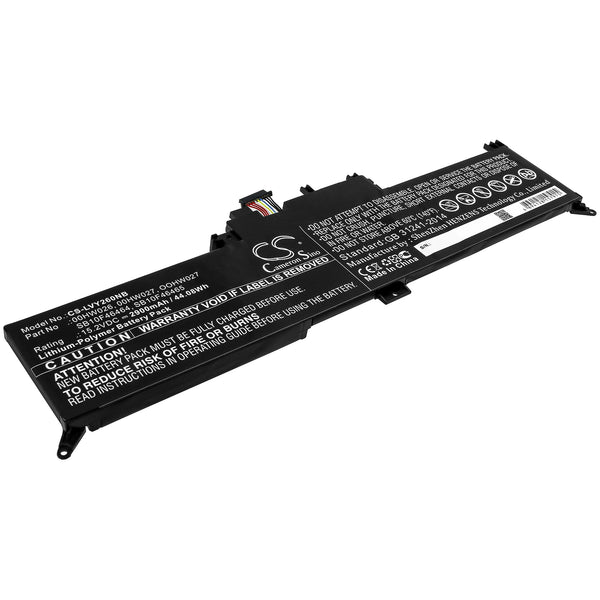 Battery for Lenovo ThinkPad Yoga 260(20FE-S08C00) ThinkPad Yoga 260(20FE-000YAU) ThinkPad Yoga 260(20FD-0010AU) ThinkPad Yoga 260 00HW026 00HW027 OOHW027 SB10F46464 SB10F46465