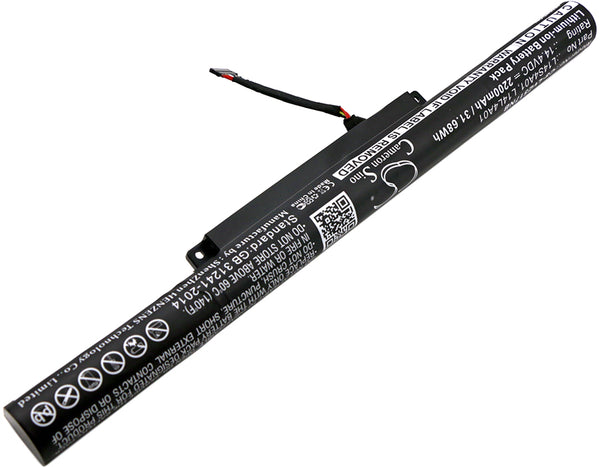 Battery for Lenovo Z41-70 80K5003YUS Z51-70 80K600R2GE Z41-70 80K5003XUS Z51-70 80K600R1GE Z41-70 80K5003VUS Z51-70 80K600Q5GE Z41-70 80K5003UUS Z51-70 80K600NCGE L14L4A01 L14L4E01 L14S4A01