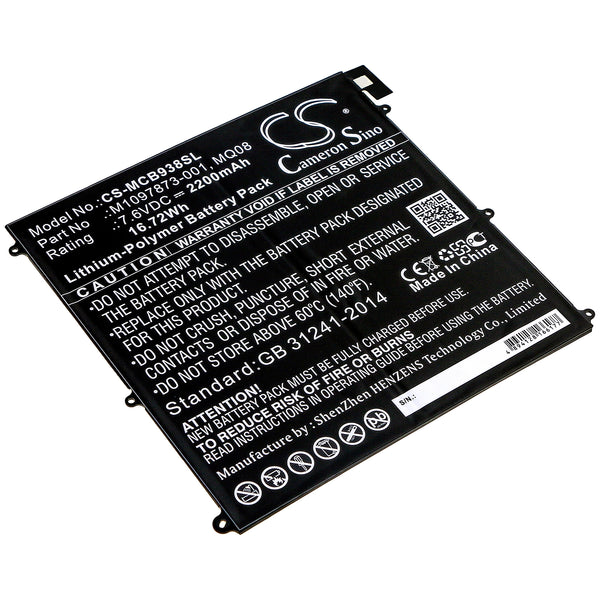 Battery for Microsoft Surface Book 1938 M1097873-001 MQ08