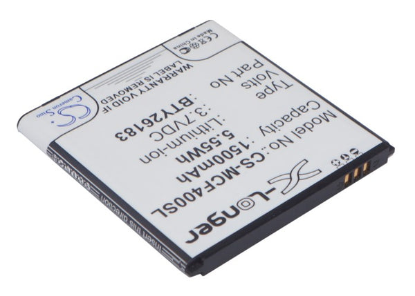 Battery for Mobistel Cynus F4 MT-7521B MT-7521w BTY26183 BTY26183Mobistel/STD