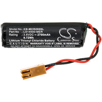 Battery for Mitsubishi CR1 CR2 CR2-532M CR2A CR3 CR3-535M M500 M600 LS14500-MER