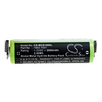 Battery for Moser Easy Style 1881 1852-7531