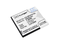 Battery for MEDION Life X4701 MD 98272 Smartphone X4701 LI37200F
