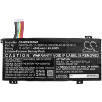 Battery for Medion Erazer X6805 Erazer X6805-MD61085 X6807 40068133