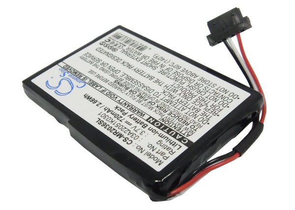 Battery for Magellan RoadMate 2035 RoadMate 2036 RoadMate 2036-MU 03A22051K0301