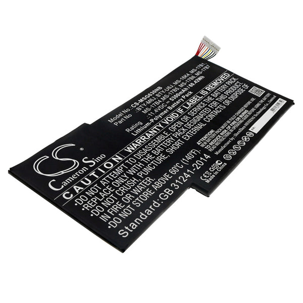 Battery for MSI GS63 7RD-202CN GS63 7RD-225(0016K4-225) GS63 7RD-073NE 0016K3-005 GS63 7RD-222 GS63 6RF-011UK 9N793J200 BTY-M6J BTY-U6J MS-16K4 MS-17B1 MS-17B4 MS-17B5 MS-17B6 MS-17B7