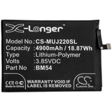 Battery for Redmi A001XM M2007J22C M2007J22G M2007J22R Note 9 5G Note 9T BM54