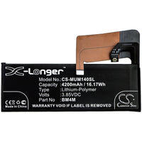 Battery for Xiaomi M2001J1G Mi 10 Pro BM4M