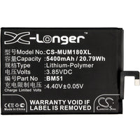 Battery for Xiaomi M1804E4A M1804E4C M1804E4T Mi Max 3 Mi Max 3 Dual SIM TD-LTE BM51