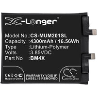Battery for Xiaomi M2011K2C M2011K2G Mi 11 5G Mi 11T BM4X