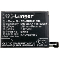 Battery for Xiaomi Note 6 Pro Global Dual SIM Redmi Note 6 Pro BN48