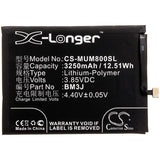 Battery for Xiaomi M1808D2TC M1808D2TE M1808D2TG Mi 8 Lite Mi 8 Lite Global Dual SIM Mi 8 Youth Mi 8 Youth Standard Edition Mi 8 Youth Standard Edition Du BM3J