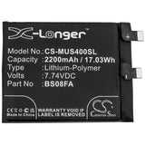 Battery for Xiaomi Black Shark 4 Black Shark 4 Pro PRS-H0 BS08FA