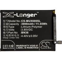Battery for Xiaomi M1804D2SC M1804D2SE M1804D2SG M1804D2ST Mi 6X Mi 6X Dual SIM Mi 6X Dual SIM TD-LTE Mi A2 Mi A2 Dual SIM Global Wayne BN36