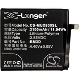 Battery for Xiaomi M1805E2A Mi 8 SE Mi 8 SE Standard Dual SIM Mi 8 SE Standard Dual SIM TD-L Sirius BM3D