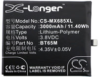 Battery for MeiZu M685C M685Q M685U MX6 BT65M