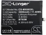 Battery for MeiZu M685C M685Q M685U MX6 BT65M