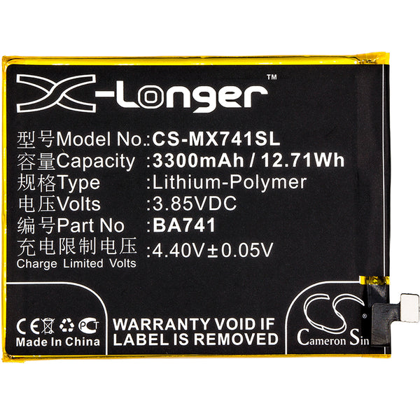 Battery for MeiZu E2 E2 Dual SIM E2 Dual SIM TD-LTE M2E M741A BA741