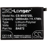 Battery for Meilan 16X M1872 M872H M872Q BA872