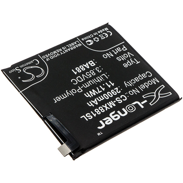 Battery for MeiZu 15 15 Dual SIM 15 Dual SIM TD-LTE M881Q BA881
