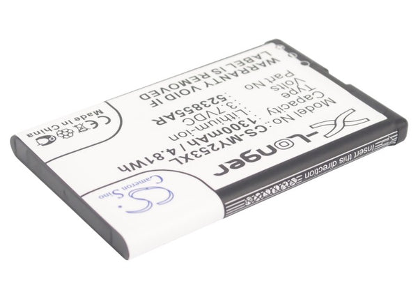 Battery for Sagem 253491226 Alium P/N 523855AR