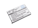 Battery for Socketmobile SoMo 650 SoMo 655 BA-1405106 CP.H020N.010 HC1601-756