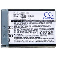 Battery for Canon Powershot G5X PowerShot G7X M2 PowerShot G7X II NB-13L