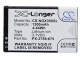 Battery for NavGear Motorradnavi SLX-350 TourMate SLX-350 PX-2759-675