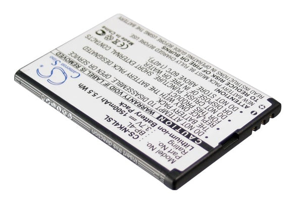 Battery for Nokia 6760 Slide E52 E55 E61i E63 E71 E71x E72 E90 E90 Communicator E90i N810 N810 Internet Tablet N810 WiMAX Edition N97 BP-4L