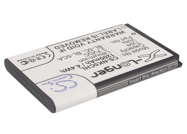 Battery for Nokia 7600 C2-01 1208 2610 1600 1280 1200 3110 7610 E50 1110 3600 C2-07 1100 C2-06 7600 3110 evolve C2-03 3110 classic C2-02 2285 6822 2280 3109 Classic C1-02 6820 BL-5C BL-5CA
