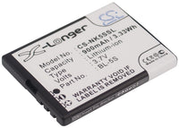 Battery for Nokia 2330 2330 Classic BL-5S