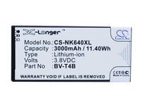 Battery for Microsoft Lumia 640 XL RM-1062 RM-1063