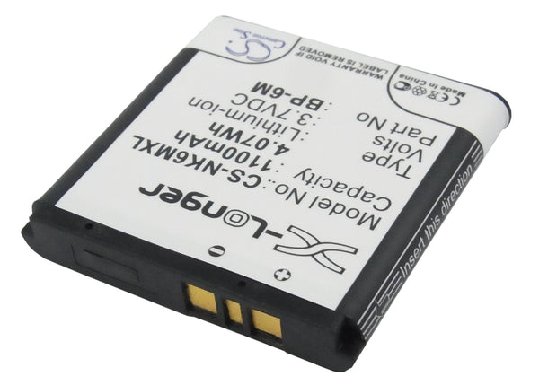 Battery for Mobiado Lucido Luminoso Stealth BP-6M-S