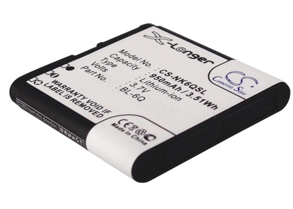Battery for Nokia 6700 Classic 6700 classic Illuvial BL-6Q