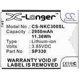 Battery for Nokia C3 2020 SP330