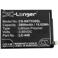 Battery for Nokia Nokia 5.3 TA-1234 LC-440
