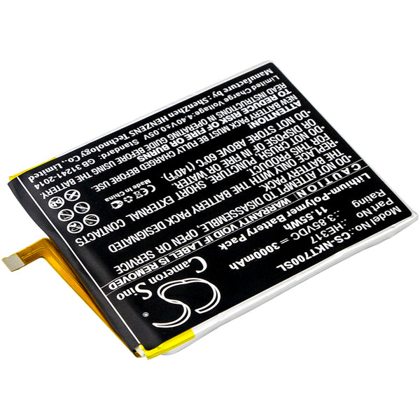 Battery for Nokia 7 7 Premium Edition 7 Premium Edition Dual SIM 7 Premium Edition Dual SIM TD- HMD C1N HE317