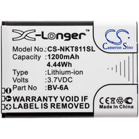 Battery for Nokia 8110 4G TA-1048 TA-1059 BV-6A