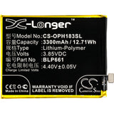 Battery for OPPO A3 A3 Dual SIM A3 Dual SIM TD-LTE CPH1837 PADM00 PADT00 BLP661
