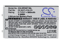 Battery for Opticon OPL-7724 OPL-7734 OPL-9700 OPL-9712 OPL-9713 OPL-9723 OPL-9724 OPL-9725 OPL-9727 OPL-9728 02-BATLION-03 11267 ORBLIOP0012