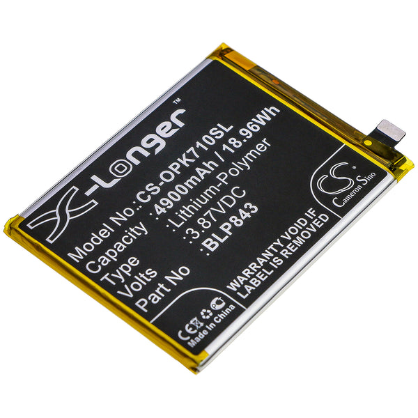 Battery for OPPO K7x K7x 2020 5G PERM00 R2111B BLP843