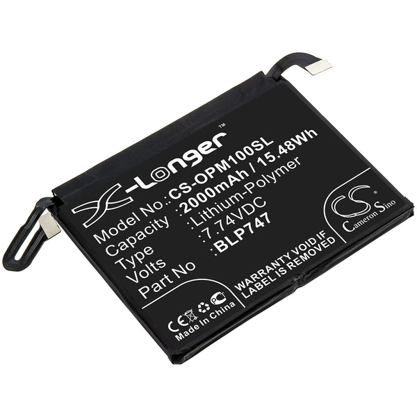 Battery for OPPO PCLM10 Reno ACE BLP747