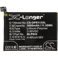 Battery for OPPO CPH1719 R11S R11s Dual SIM R11s Dual SIM TD-LTE R11st BLP643