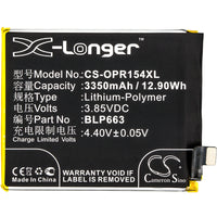 Battery for OPPO CPH1835 PACM00 PACT00 R15 R15 Dual SIM R15 Dual SIM TD-LTE BLP663