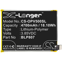 Battery for OPPO Realme V5 BLP807