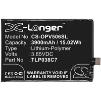 Battery for Alcatel 5V OT-5060A OT-5060D TLP038C7