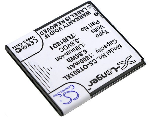 Battery for Alcatel One Touch Pop 3 (5) One Touch Pop 3 (5) 4G One Touch Pop 3 5" One Touch Pop 3 5.0 One Touch Pop D5 OT-5038 OT-5038A OT-5038D OT-5038E OT-5038X TLi018D1 TLi018D2