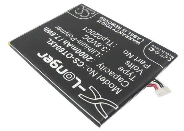 Battery for Alcatel One Touch Idol X Dual SIM One Touch X1 One Touch X1 Dual LTE OT-6012X. One Touch Idol 2 OT-6032X OT-6034 OT-6034M OT-6034R OT-6034Y OT-6035 OT-6035R CAC2000012C2 TLp020C1 TLp020C2